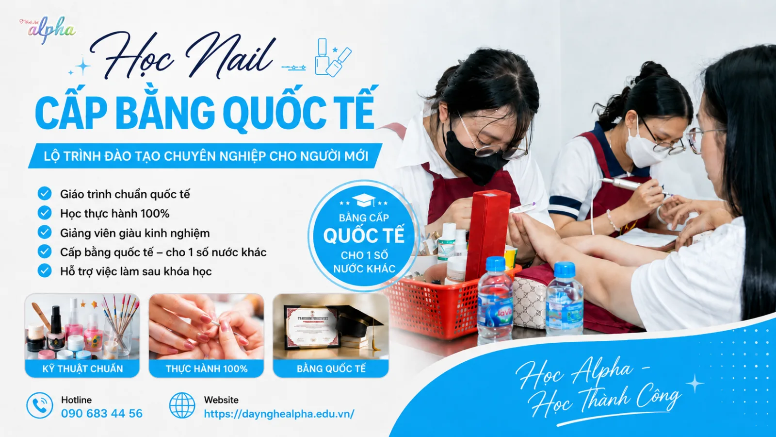 Học Nail Cấp Bằng Quốc Tế tại World Nail Allpha