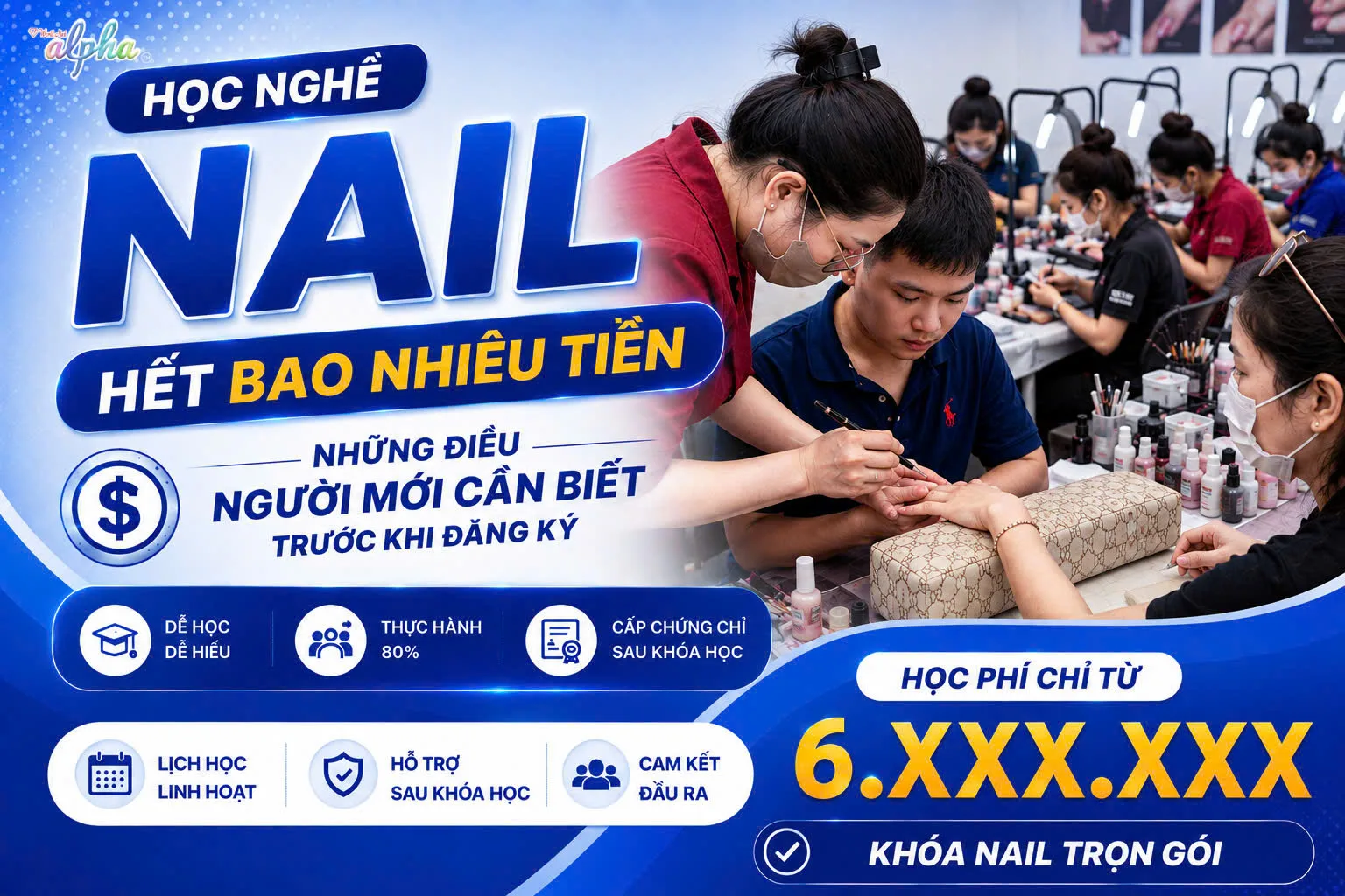 Học nail tại World Nail Alpha