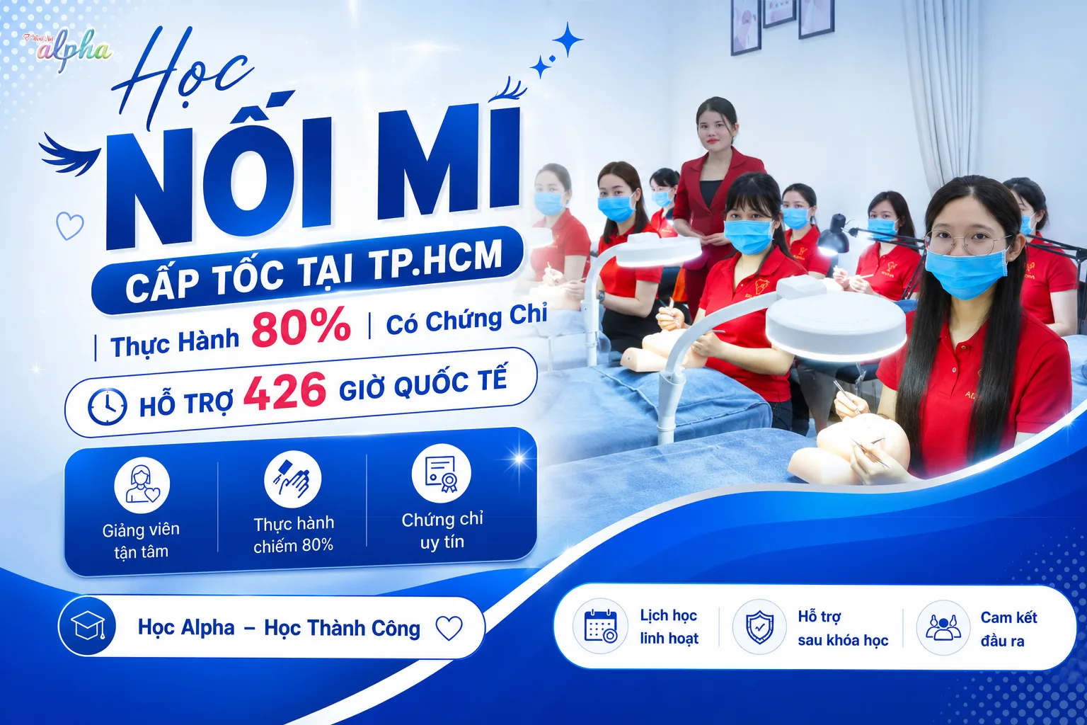 Học Nối Mi Cấp Tốc Tại World Nail Alpha